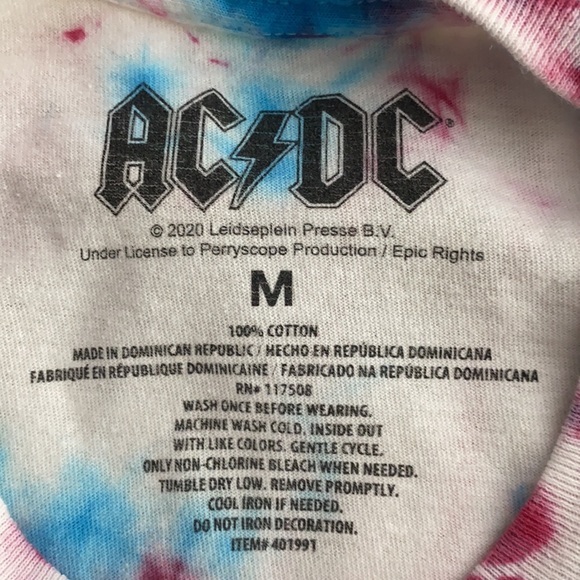 AC/DC CROP SHORT SLEEVE TEE - Picture 3 of 3